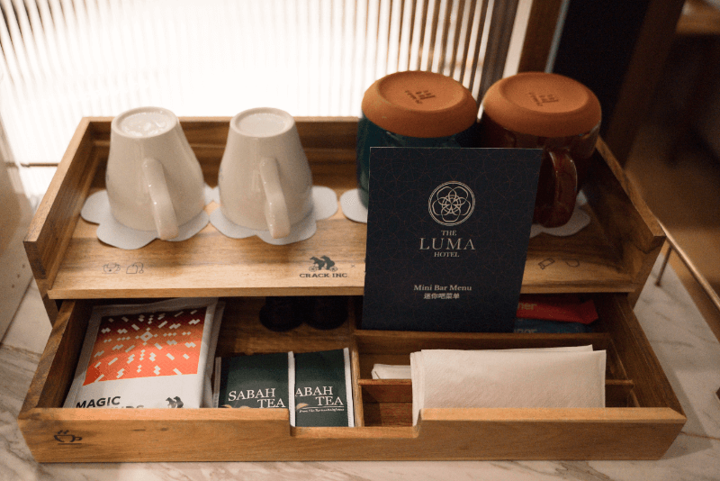 The LUMA Hotelのミニバー