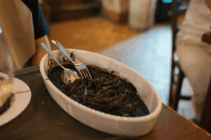 Al Vecio Cantonのイカ墨パスタ